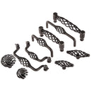 European Style Twist Basket Vintage Metal Cabinet Drawer Door Puller Handle