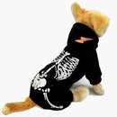Glow In The Dark Apparel Dog Pet Puppy Playsuit Jumpsuit Coat Jacket Costume Pet Supplies Black M