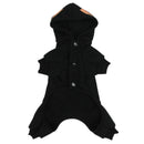 Glow In The Dark Apparel Dog Pet Puppy Playsuit Jumpsuit Coat Jacket Costume Pet Supplies Black M