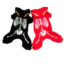 Glow In The Dark Apparel Dog Pet Puppy Playsuit Jumpsuit Coat Jacket Costume Pet Supplies Black M