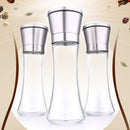 304 Stainless Steel Waist Pepper Grinder Brushed Salt Miller w/Glass Bottle