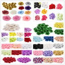 20Pcs Artificial Rose Silk Flower Heads Party Wedding Decor Craft DIY Silver