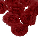 Pack of 20pcs 8cm Artificial Silk Flower Rose Peony Heads Craft Decor Red