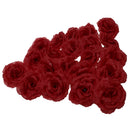 Pack of 20pcs 8cm Artificial Silk Flower Rose Peony Heads Craft Decor Red
