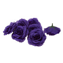 20Pcs Artificial Rose Silk Flower Heads Party Wedding Decor Craft DIY Black