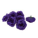 20Pcs Artificial Rose Silk Flower Heads Party Wedding Decor Craft DIY Black