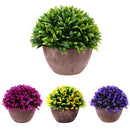 Artificial Orchid Plants Leaves Home Flower Garden Potting Bonsai Purple