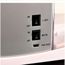 Mini USB Desktop Aquarium LCD Display Fish Tank Clock LED Lamp Light White