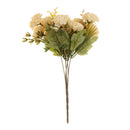 Realistic Stimulation Flower Bouquet Wedding Posy Table Arrangement Plant Home Office Decor Beige