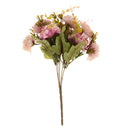 Realistic Stimulation Flower Bouquet Wedding Posy Table Arrangement Plant Home Office Decor Pink