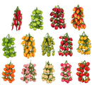 Pack of 5PCS Artificial Fruits Vegetables Strings Farm Kitchen Hanging Decor Photography Studio Background Hanging Ornaments