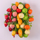 Pack of 5PCS Artificial Fruits Vegetables Strings Farm Kitchen Hanging Decor Photography Studio Background Hanging Ornaments