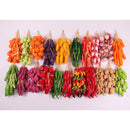 Pack of 5PCS Artificial Fruits Vegetables Strings Farm Kitchen Hanging Decor Photography Studio Background Hanging Ornaments