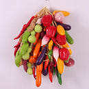 Pack of 5PCS Artificial Fruits Vegetables Strings Farm Kitchen Hanging Decor Photography Studio Background Hanging Ornaments