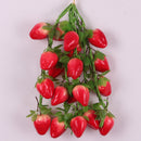 Pack of 5PCS Artificial Fruits Vegetables Strings Farm Kitchen Hanging Decor Photography Studio Background Hanging Ornaments