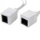 Set Of PoE injector With Splitter Adapter Cable White 18x2.2x2.2cm