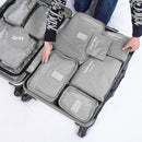 Pack of 6PCS Waterproof Travel Storage Bags Clothes Undergarments Socks Packing Organizer Holder Pouch Gray