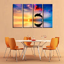 Set of 4pcs Canvas Wall Art Painting Pictures Dolphin Print Hall Decor