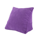 Home Bedroom Sofa Decor Triangular Waist Cushion Lumber Pillow Back Support Pad Backrest Purple S
