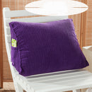 Home Bedroom Sofa Decor Triangular Waist Cushion Lumber Pillow Back Support Pad Backrest Purple S