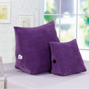 Home Bedroom Sofa Decor Triangular Waist Cushion Lumber Pillow Back Support Pad Backrest Purple S