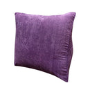 Home Bedroom Sofa Decor Triangular Waist Cushion Lumber Pillow Back Support Pad Backrest Purple S