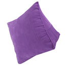 Home Bedroom Sofa Decor Triangular Waist Cushion Lumber Pillow Back Support Pad Backrest Purple S