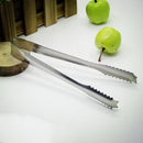 6 inch Stainless Steel Salad Ice Cake Bread Barbecue Tong Cooking Buffet Serving Food Clamp