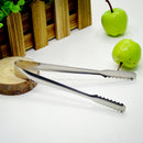 6 inch Stainless Steel Salad Ice Cake Bread Barbecue Tong Cooking Buffet Serving Food Clamp