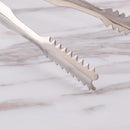 6 inch Stainless Steel Salad Ice Cake Bread Barbecue Tong Cooking Buffet Serving Food Clamp