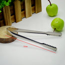 6 inch Stainless Steel Salad Ice Cake Bread Barbecue Tong Cooking Buffet Serving Food Clamp
