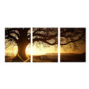 3pcs Join-Together TREE Oil Canvas Painting Modern Abstract Art Picture Home Decor