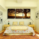 3pcs Join-Together TREE Oil Canvas Painting Modern Abstract Art Picture Home Decor