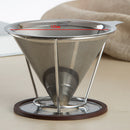 Reusable Single Cup Filter Coffee Stainless Drip Mesh Percolator