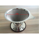 Stainless Mesh Coffee Filter Cup Cone Pour Over Drip Dripper Holder