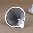 Stainless Mesh Coffee Filter Cup Cone Pour Over Drip Dripper Holder