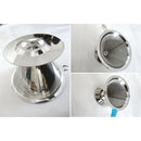 Stainless Mesh Coffee Filter Cup Cone Pour Over Drip Dripper Holder