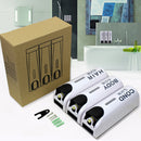 Set Of Modern Stylish Convenient Soap Dispenser With Key Plastic Screws Soap Hand Sanitizer Shampoo Conditioner Body Wash Lotion Holder Organiser Storage Case White