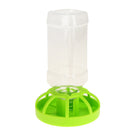 Reptile Water Drinker Dispenser Food Bowl Lizard Feeder Round Dish Bottle