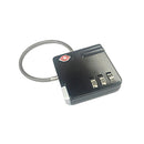 TSA 002 Secure Luggage Padlock 3 Digit Combination Wire Lock Travel Safe BLK