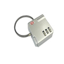 3-Dial TSA Combination Padlock Luggage Suitcase Bag Travel Wire Lock Silver