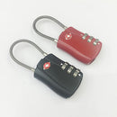Travel Luggage Suitcase Security Safe 3 Digits Lock Padlock TSA Approved BLK