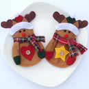 Dinner Tableware Cutlery Case Bag Cover Pouch Spoon Reindeer Bag Christmas Dinner Decor Set of 2