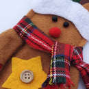 Dinner Tableware Cutlery Case Bag Cover Pouch Spoon Reindeer Bag Christmas Dinner Decor Set of 2