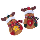 Dinner Tableware Cutlery Case Bag Cover Pouch Spoon Reindeer Bag Christmas Dinner Decor Set of 2