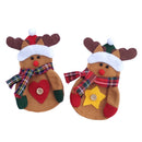 Dinner Tableware Cutlery Case Bag Cover Pouch Spoon Reindeer Bag Christmas Dinner Decor Set of 2
