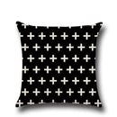 Retro Cotton Linen Pillow Case PLAID Waist Throw Cushion Cover Home Decor