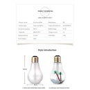 400ml Colorful Light Landscape Bulb Humidifier Aroma Diffuser Gold Lamp Cap