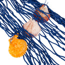 1.5x2M Nautical Fishing Net Shell Photo Prop Beach Scene DIY Party Mediterranean Decor Blue
