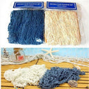 1.5x2M Nautical Fishing Net Shell Photo Prop Beach Scene DIY Party Mediterranean Decor Blue